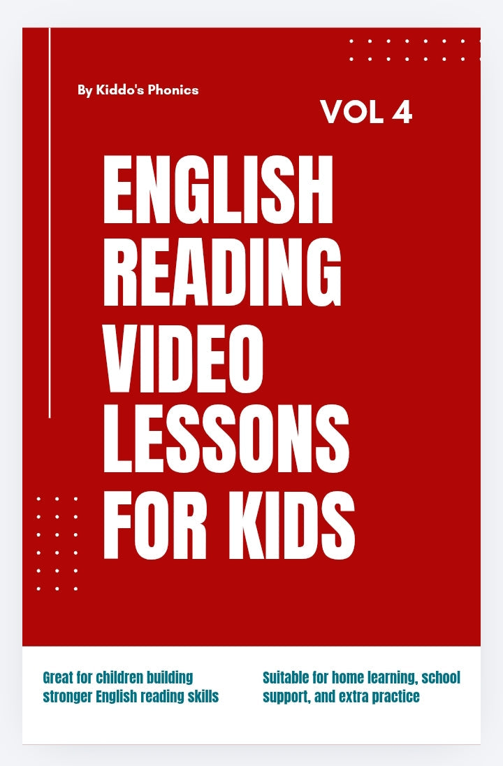 English Reading Video Lessons with Phonics for Kids – Vol. 4